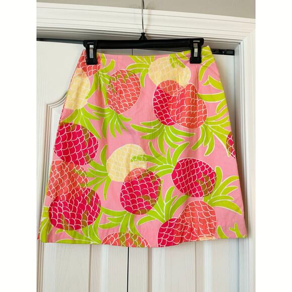 LILLY PULITZER White Label Tropical Punch Skirt Sz 2 - Picture 1 of 4